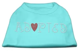 Adopted Rhinestone Shirt Aqua XXXL(20)