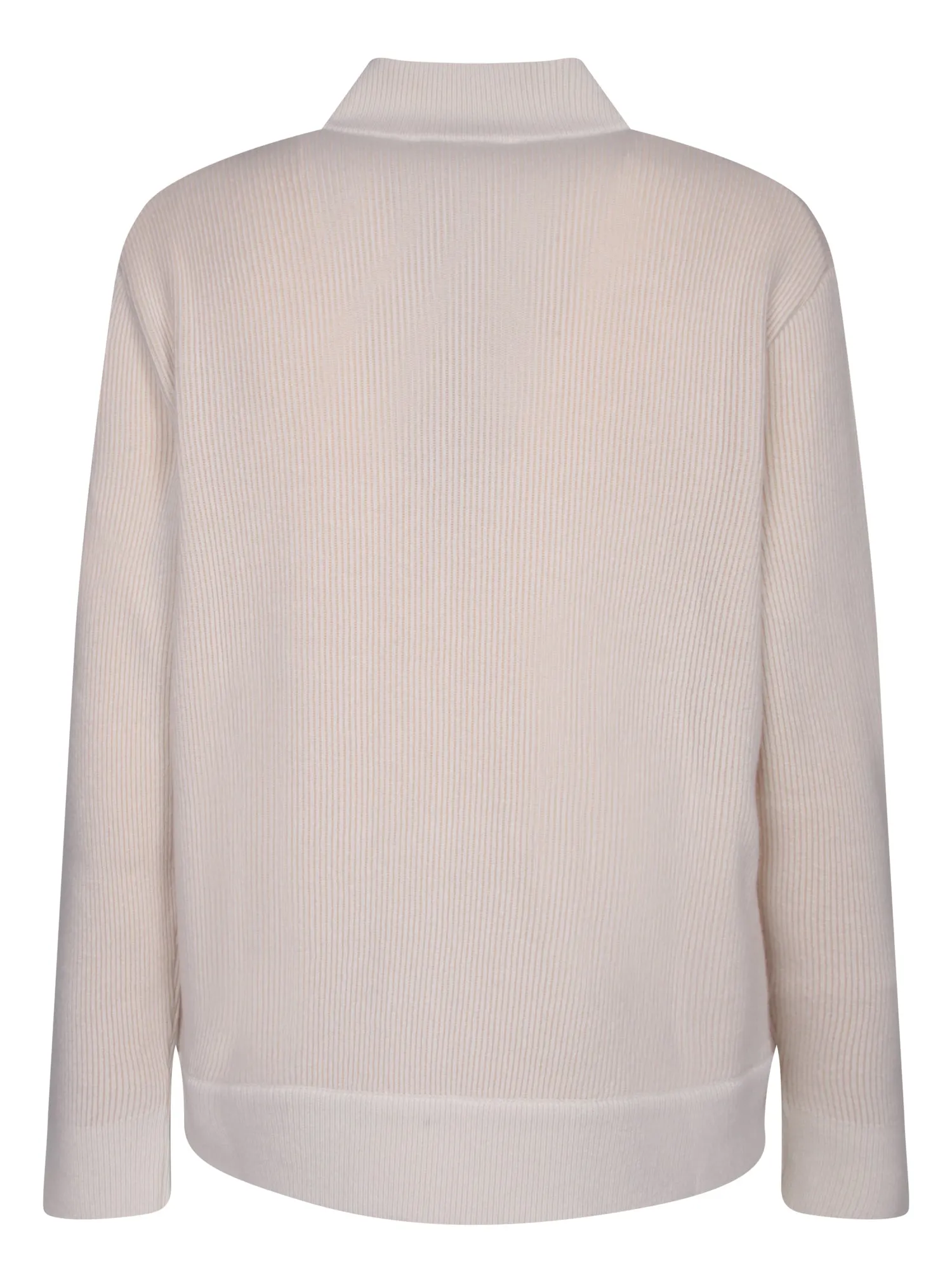 Beige Wool- Cashmere Blend Sweater