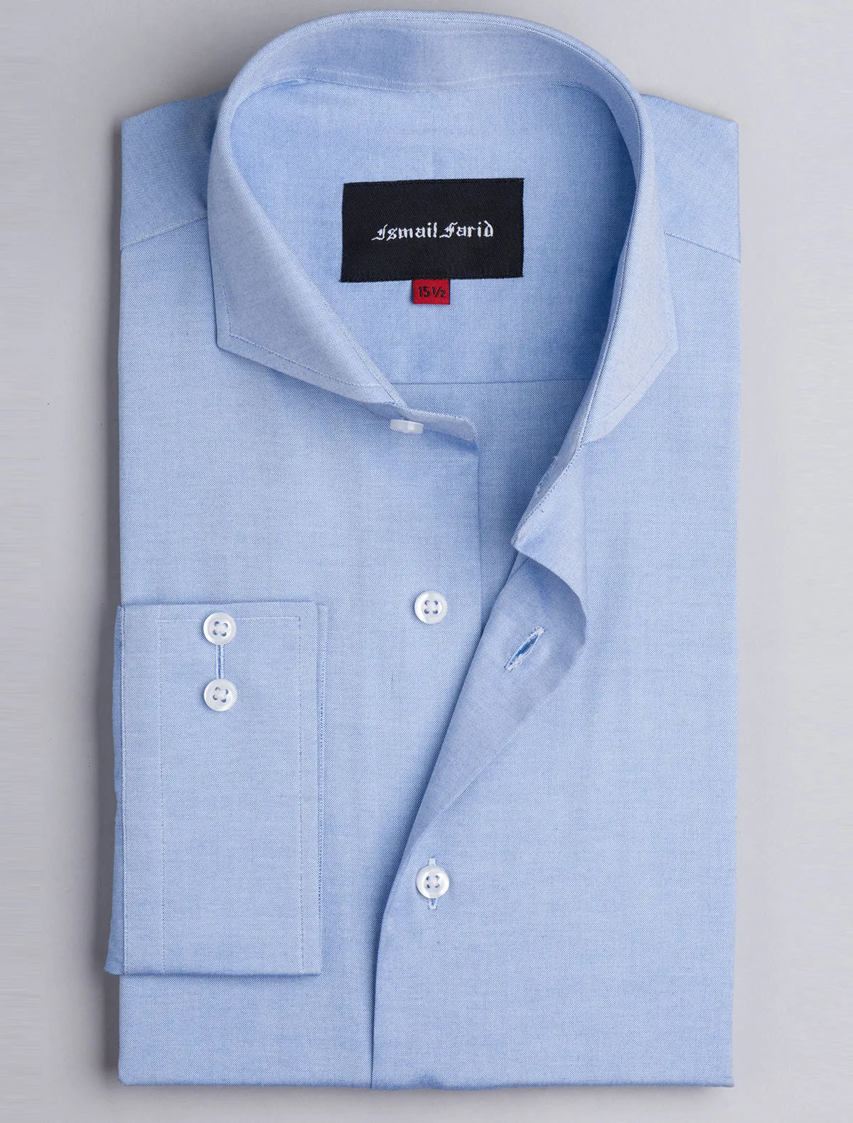 BLUE TEXTURED BUSINESS FORMAL SHIRT