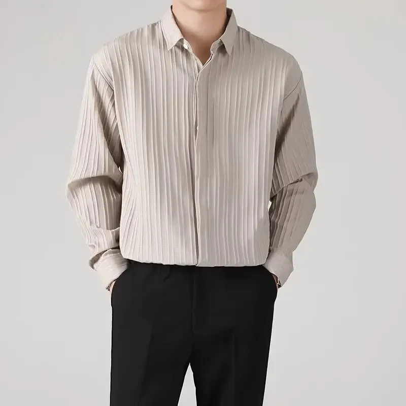 Business loose striped shirt