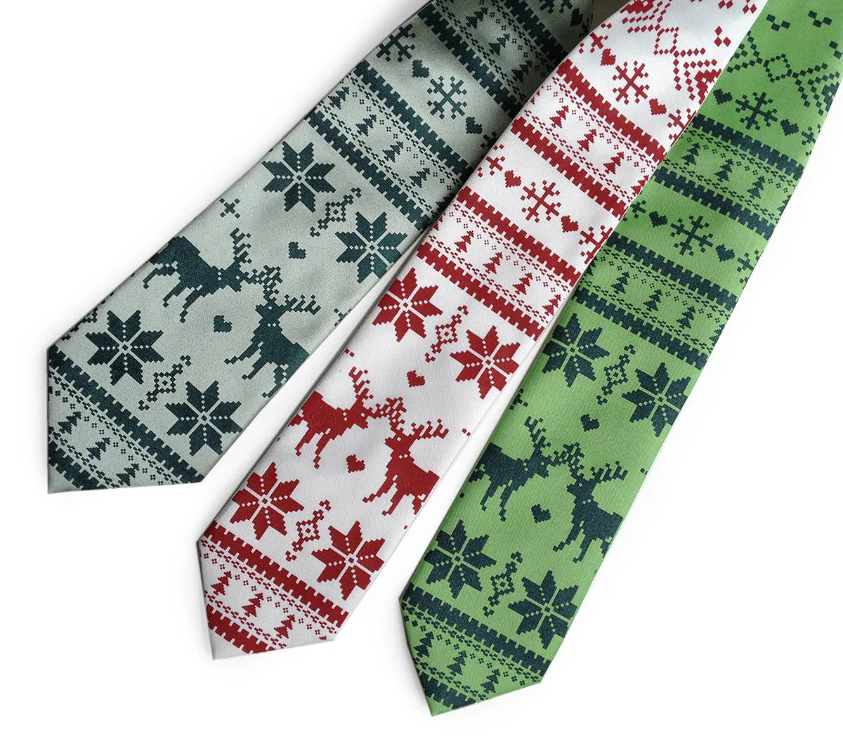 Christmas Sweater Necktie. Ugly Holiday Sweater tie.