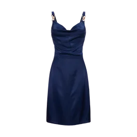 COPA SLIP DRESS-NAVY