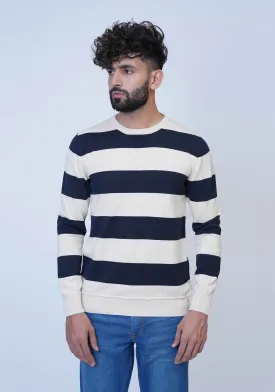 Cream Stripe Sweater