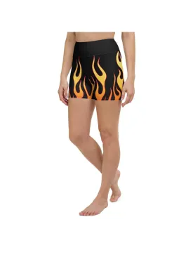 Flame Yoga Shorts