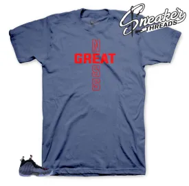 Foamposite Denim Greatness Cross Shirt