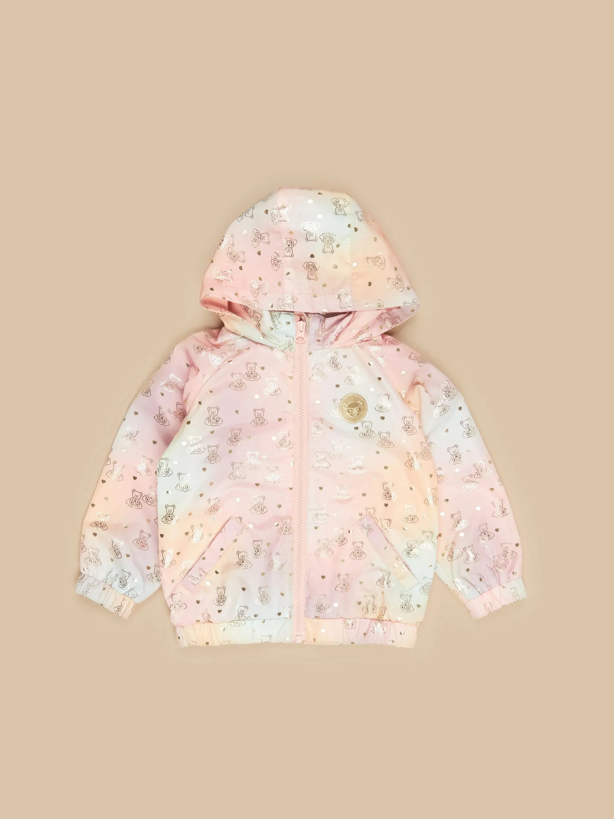 Girl cloud bear rain jacket