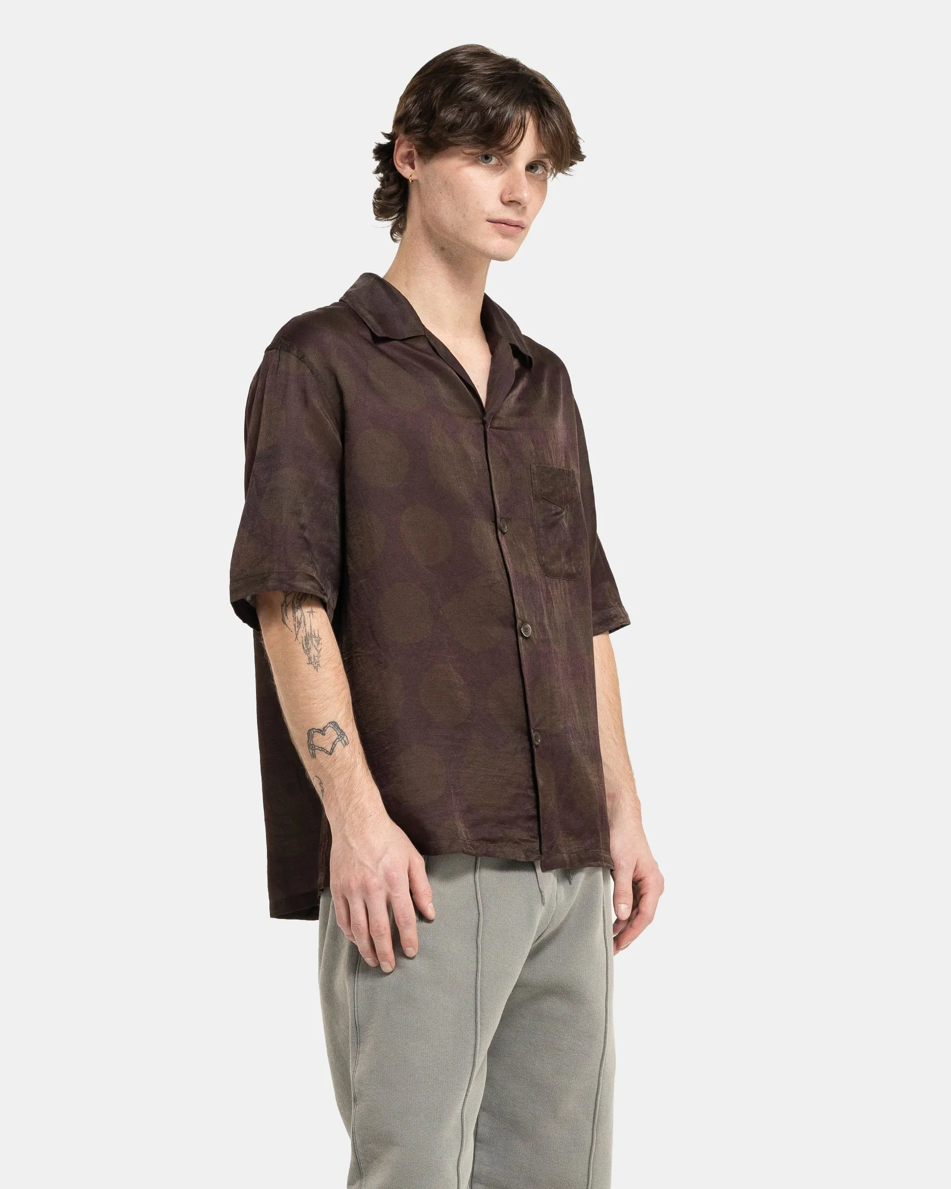 Heusen Short Sleeve Shirt in Dotted Print