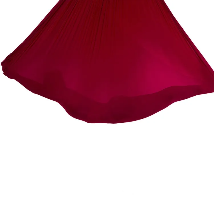 Household Handstand Elastic Stretching Rope Aerial Yoga Hammock Set(Wine Red)