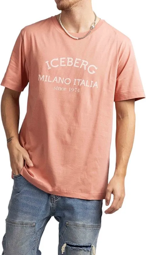 Iceberg Logo 5D T-Shirt (Pink) - I24F02N63254371