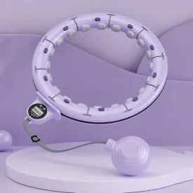 Intelligent Detachable Digital Display Counting Fitness Circle, Suitable Waist: 65-90cm Purple