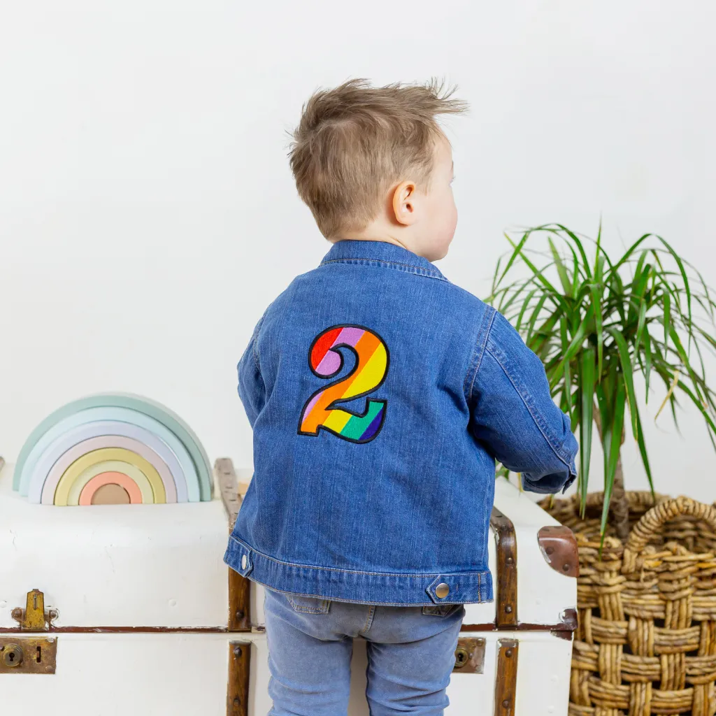 Kids Embroidered Age Denim Jacket