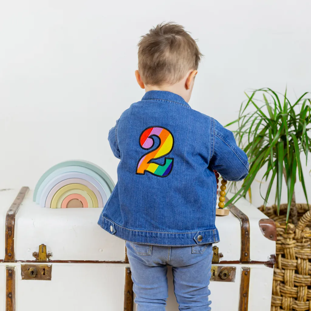 Kids Embroidered Age Denim Jacket