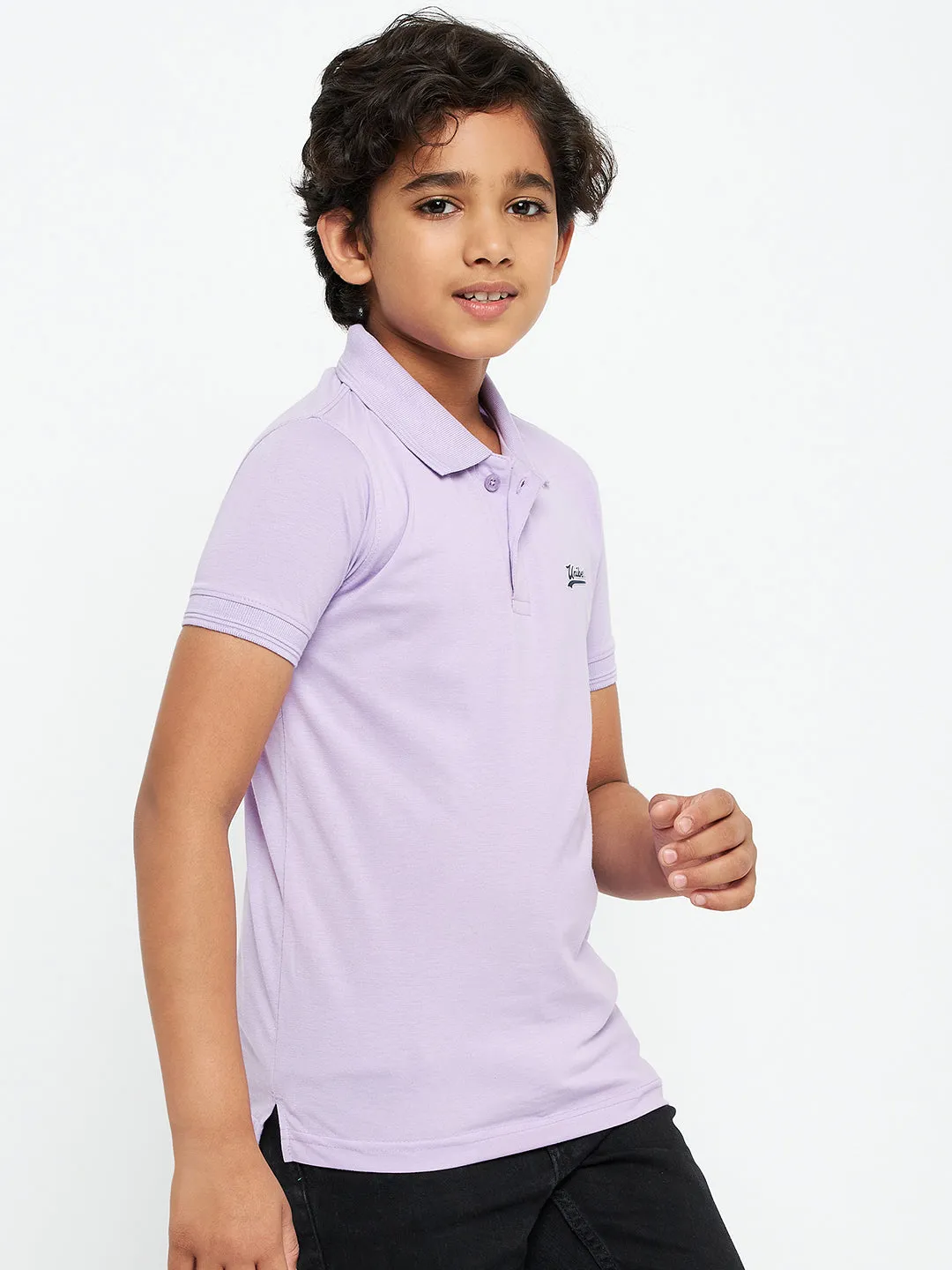 Kids Polo Neck Cotton Blend Tshirt