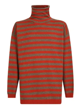 Lardini alpaca wool- blend high neck sweater