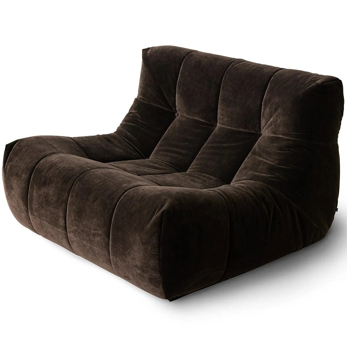 Lazy Espresso Royal Velvet Lounge Chair