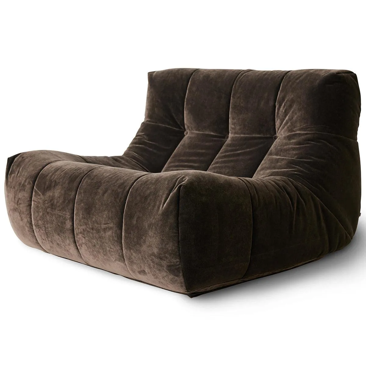 Lazy Espresso Royal Velvet Lounge Chair