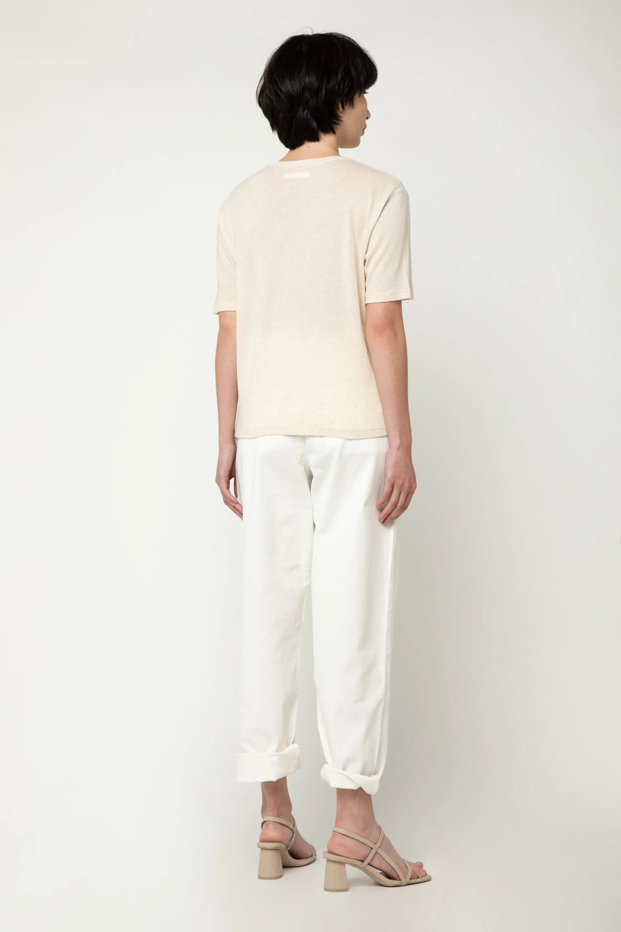 LINEN BLEND T-SHIRT