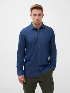 Long Sleeve Light Denim Shirt