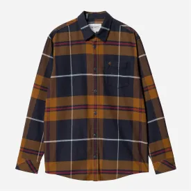 L/S Garnett Shirt - Garnett Check/Deep H Brown