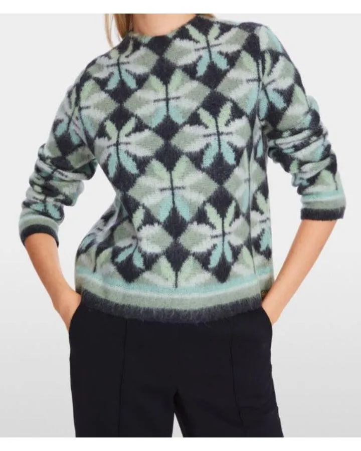 Marc Cain Alpaca Blend Print Sweater