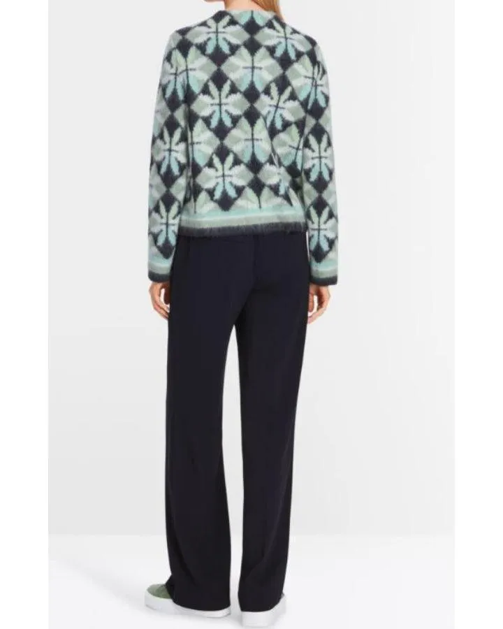 Marc Cain Alpaca Blend Print Sweater