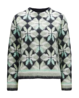 Marc Cain Alpaca Blend Print Sweater