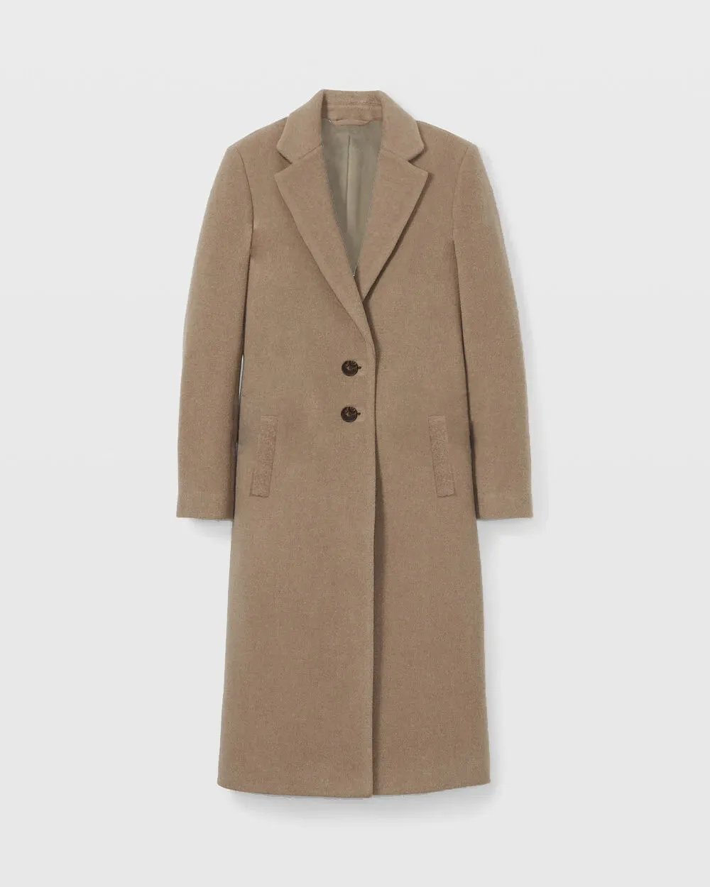 Noah Grey Wool Overcoat