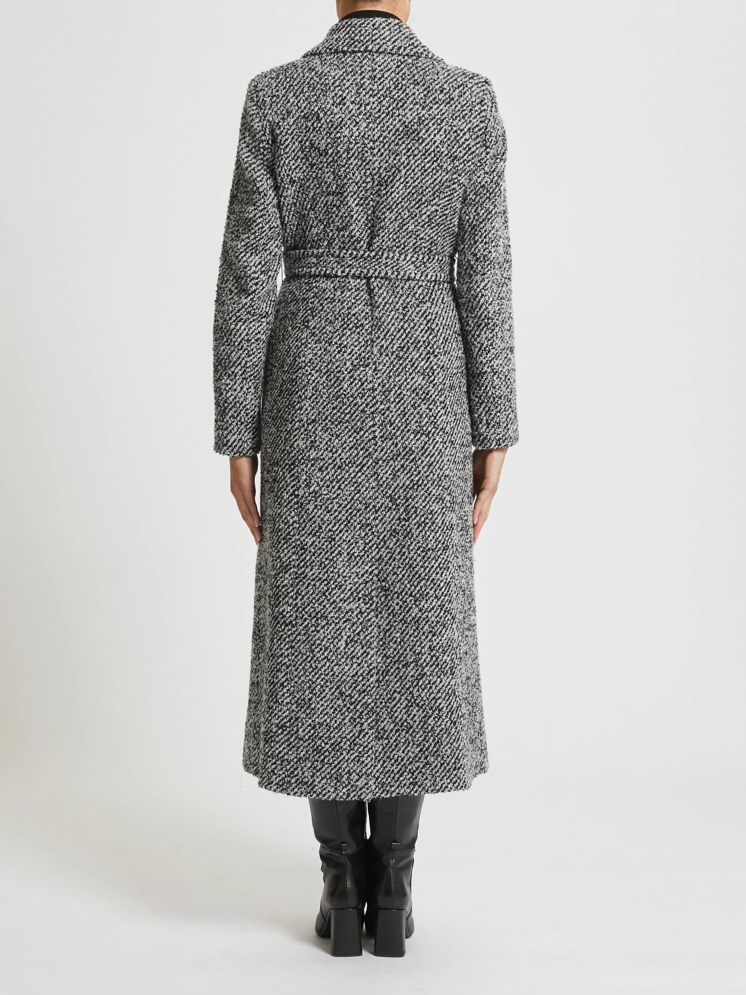 PENNYBLACK Fecola Grey/Black Speckled Coat