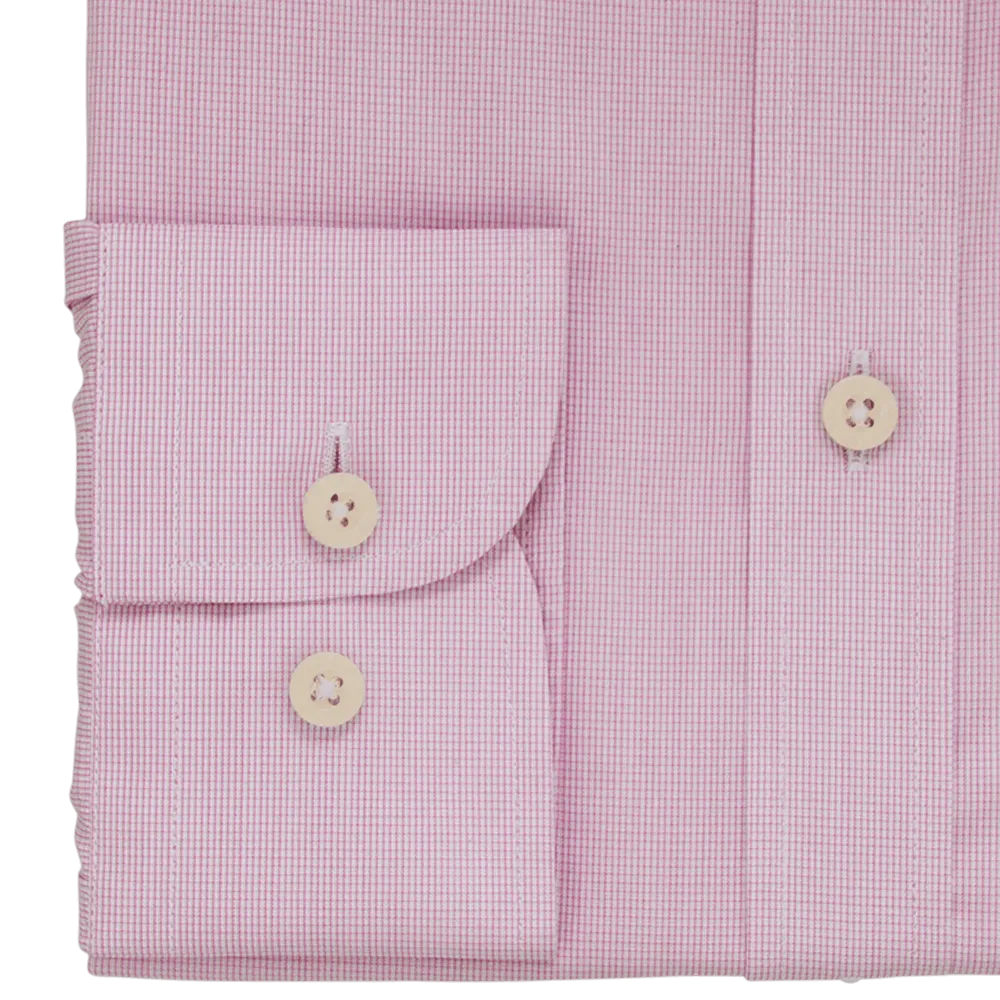 Pink Microcheck Business Shirt