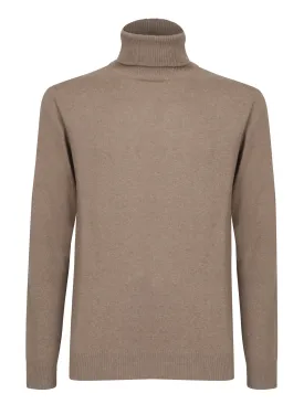 Sandy Wool Turtleneck Sweater