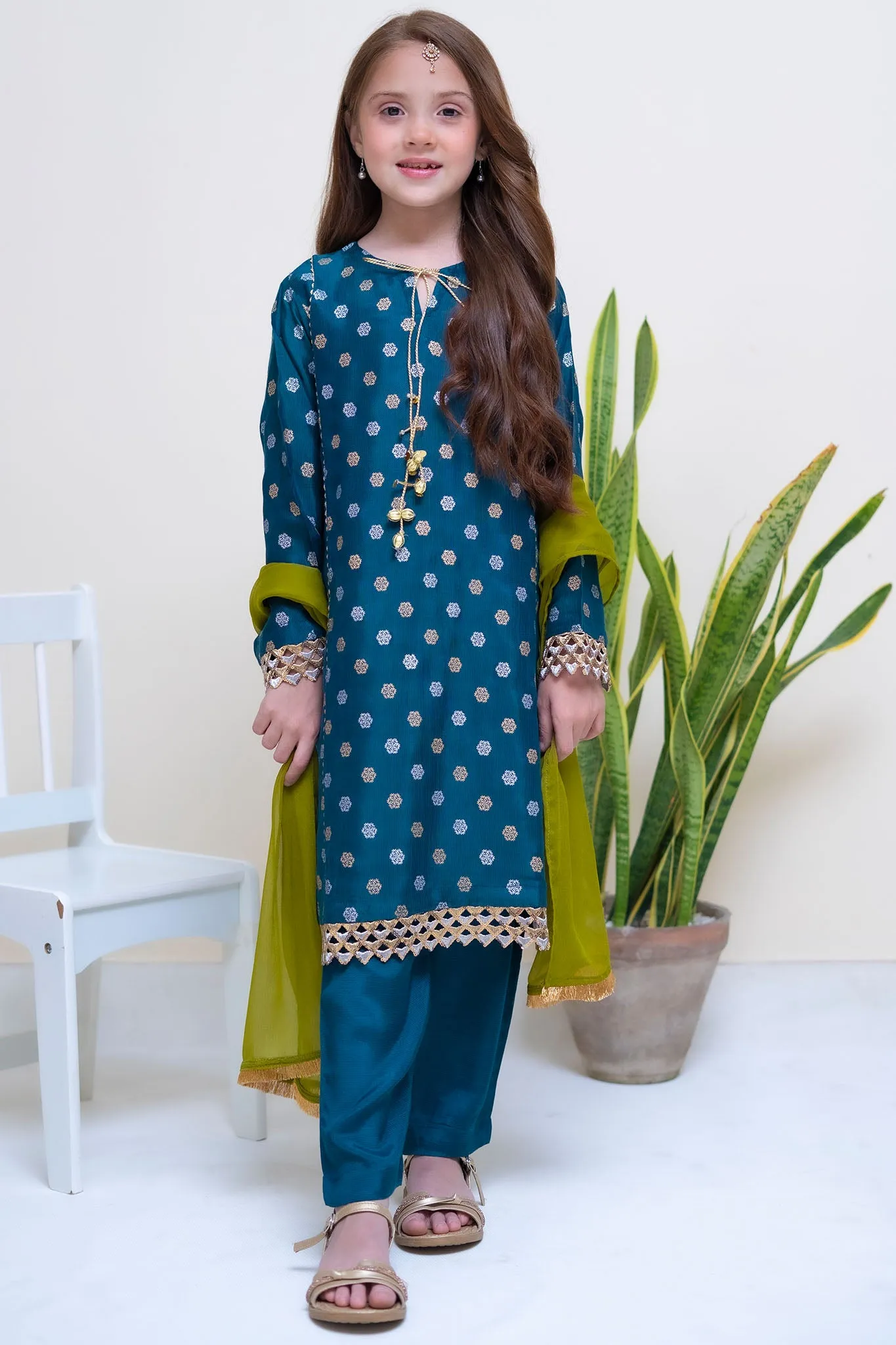 Shanzey Stitched 3 Piece Festive Emb Silk Vol-02 Collection'2024-SHK-2304