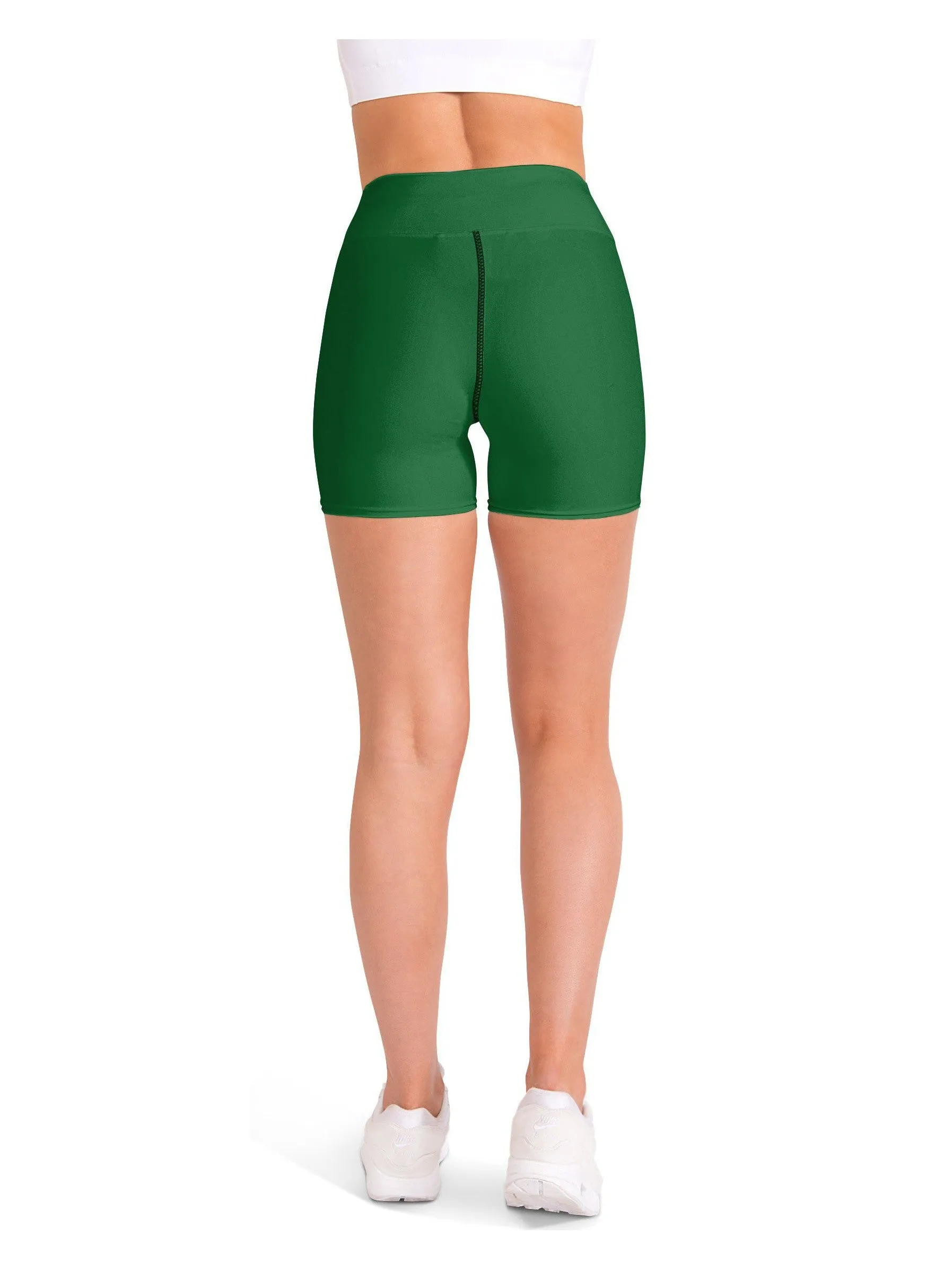 Solid Irish Green Yoga Shorts