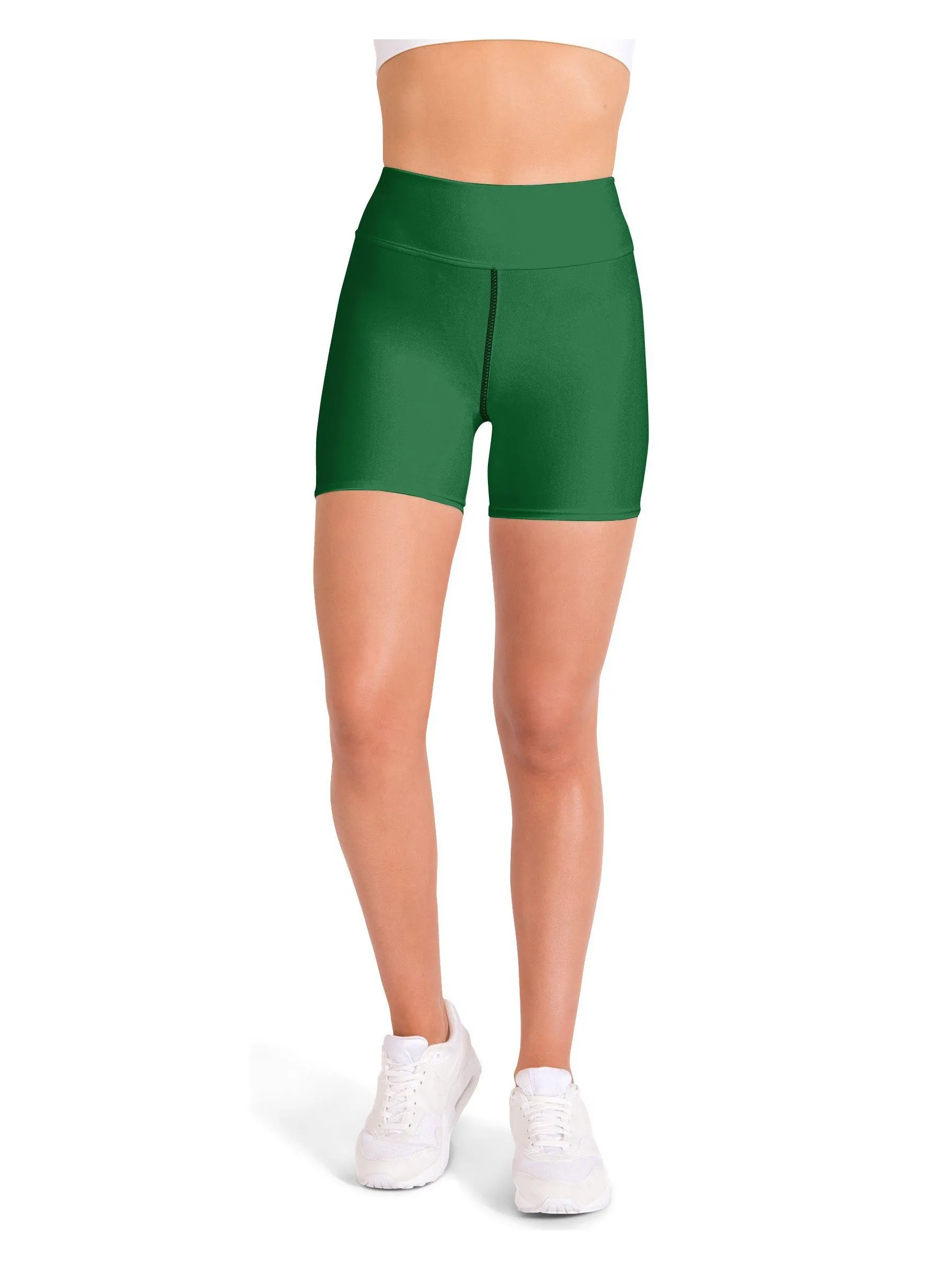 Solid Irish Green Yoga Shorts