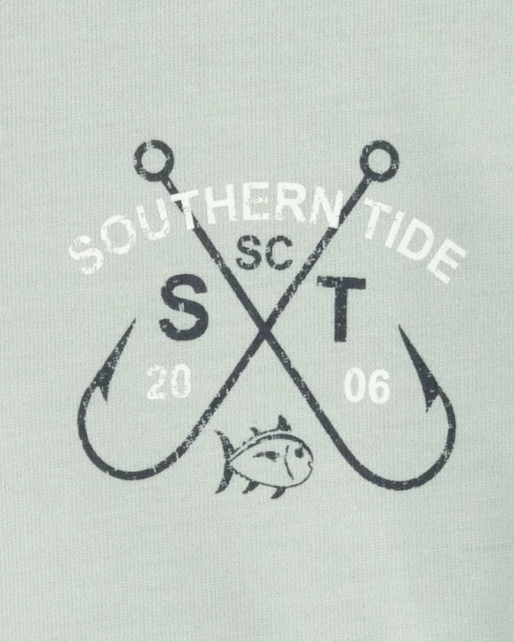 Southern Tide Youth Can't Catch The Skipjack T-Shirt - Heather Slate Grey