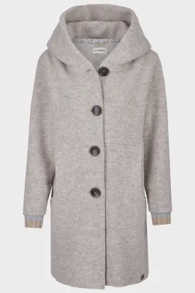 Stapf ANNIKA Beige Water-Repellent Wool Coat Made in Austria