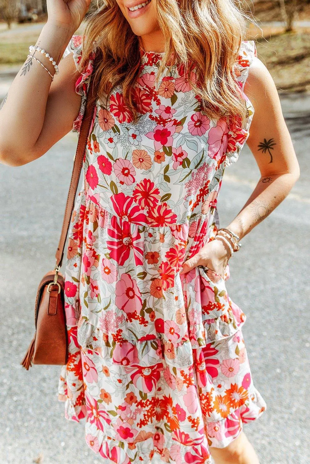 Summer Breeze Ruffled Tiered Dress