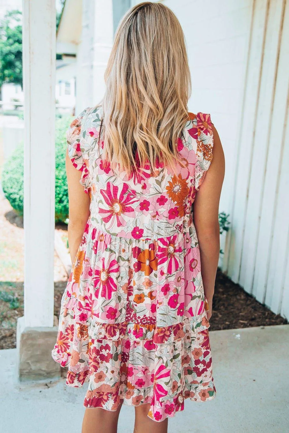 Summer Breeze Ruffled Tiered Dress