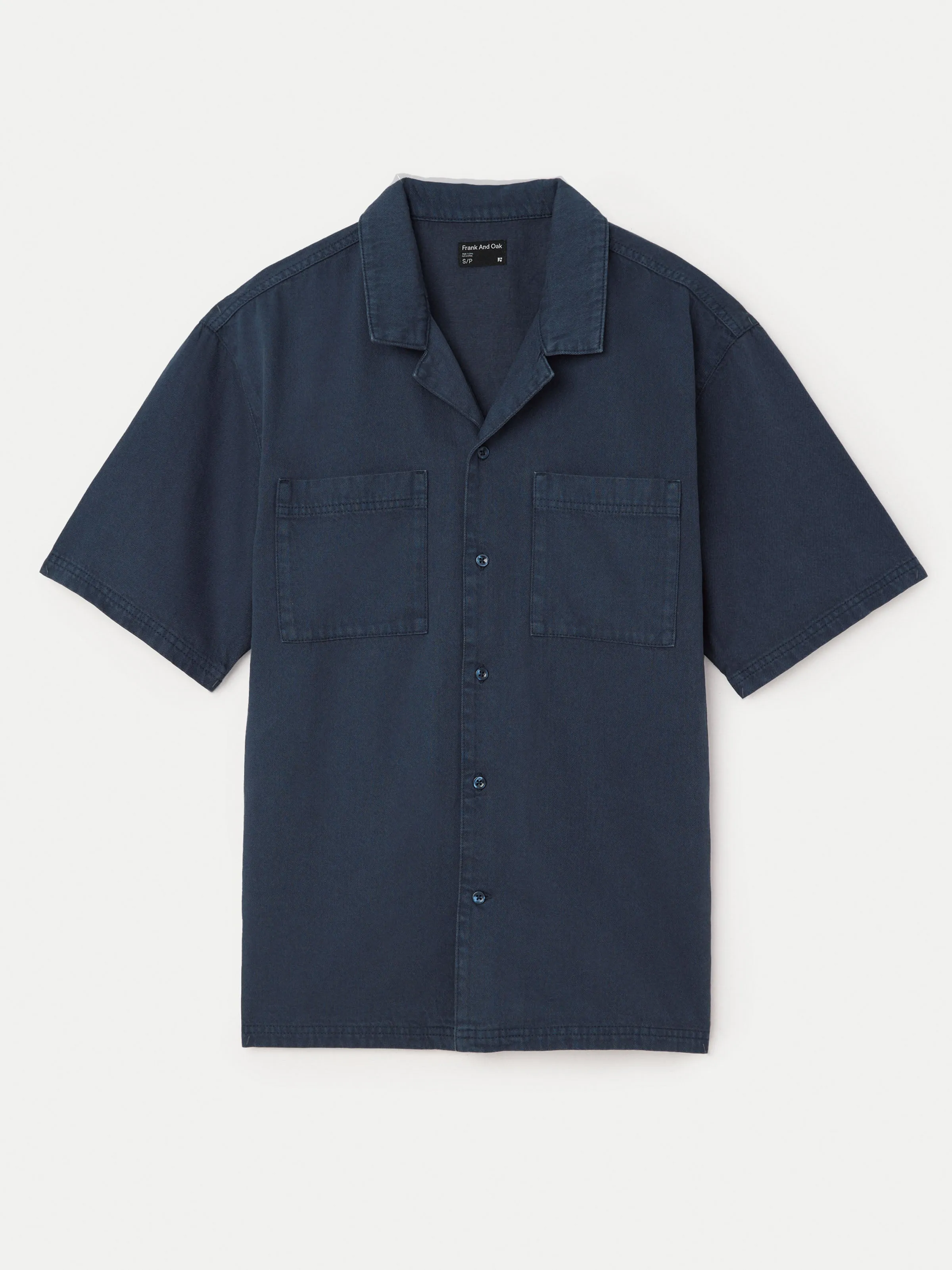 The Pocket Camp Collar Shirt in Midnight Navy