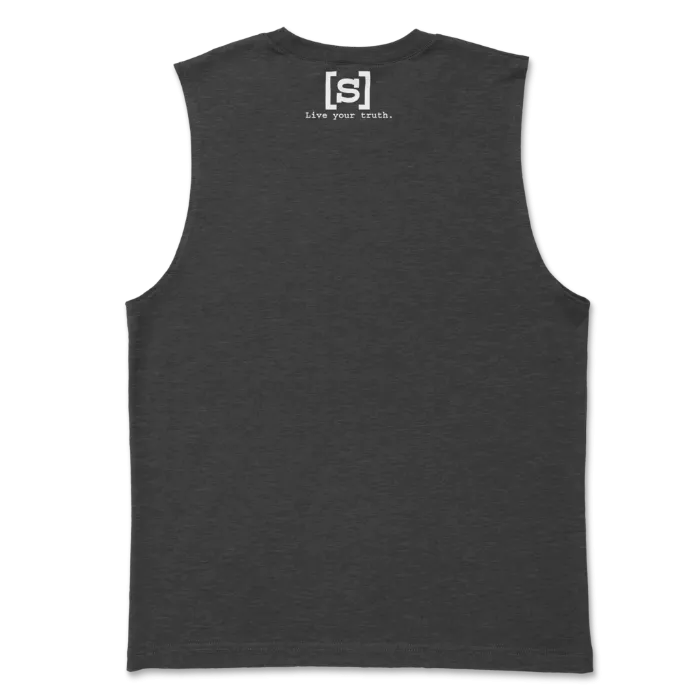 Unisex Muscle Tank-Dark Heather Grey