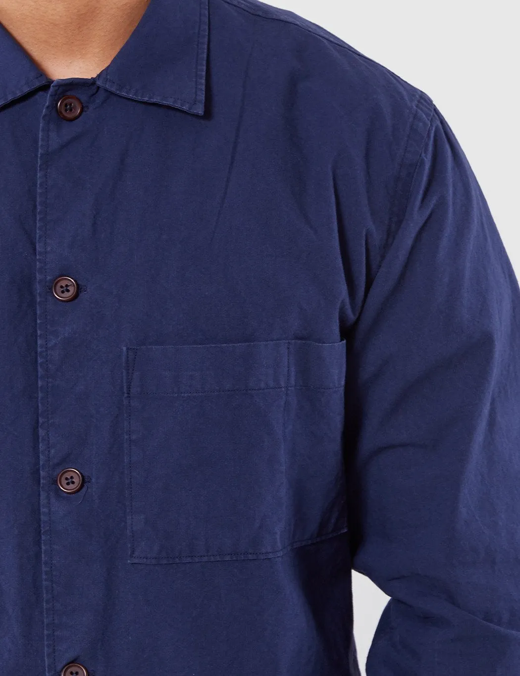 Universal Works Uniform Denim Shirt - Indigo Blue