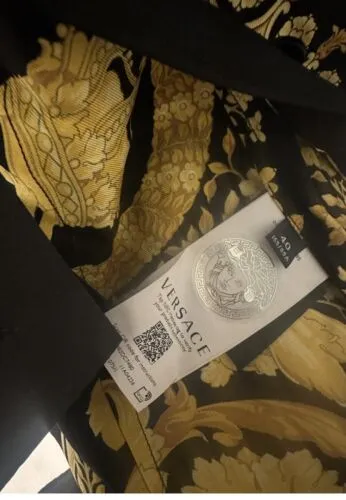 Versace Baroque Heritage Silk Formal Shirt For Ladies