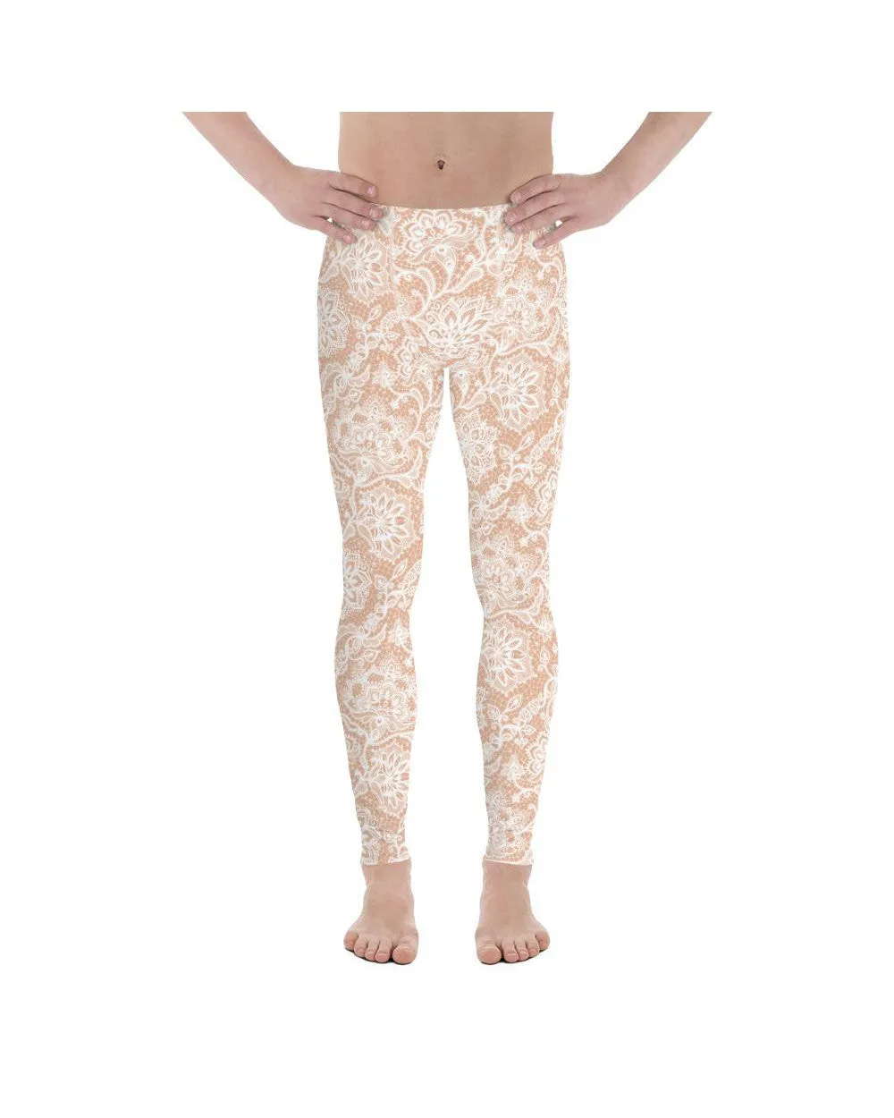 White Faux Lace Meggings