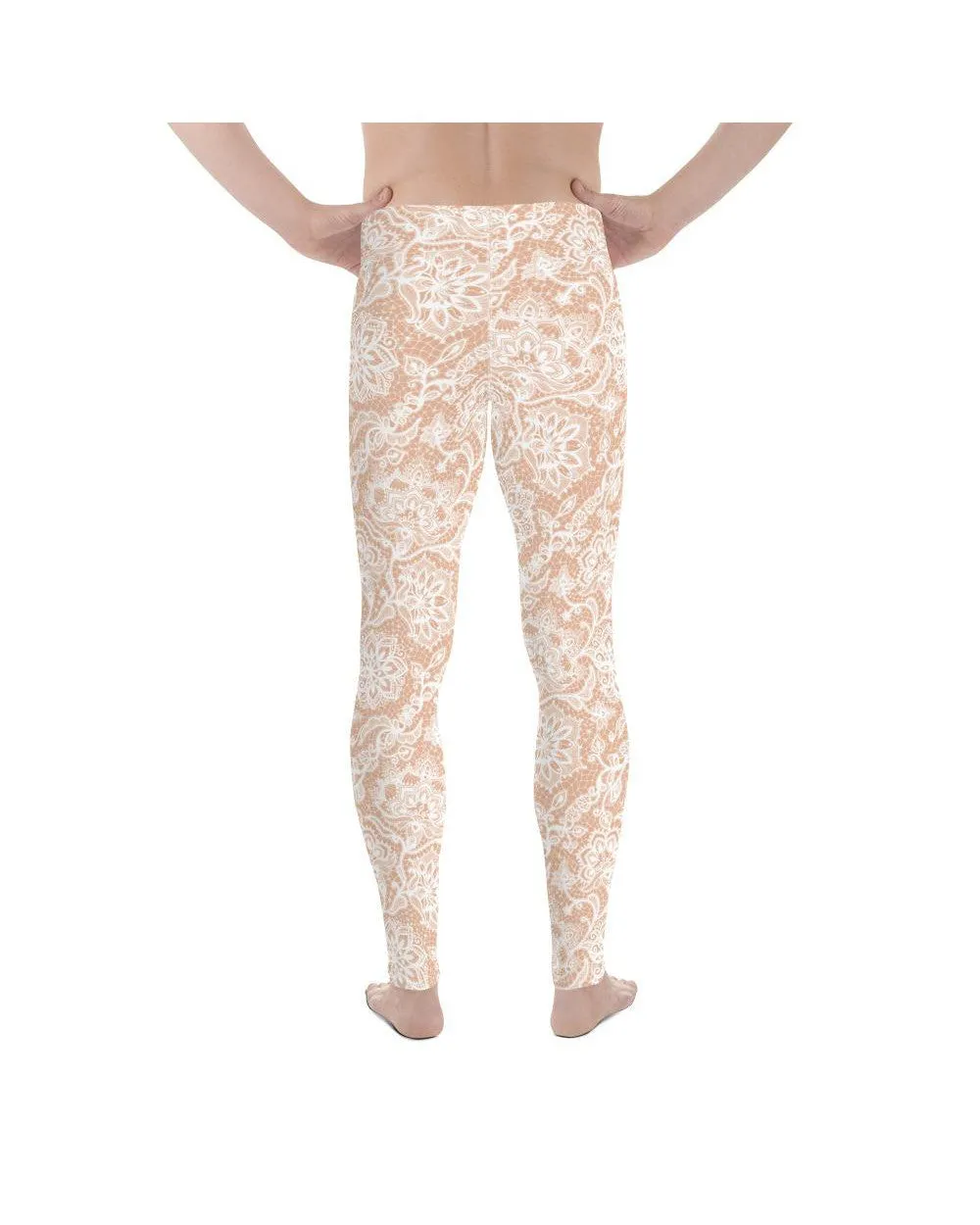 White Faux Lace Meggings