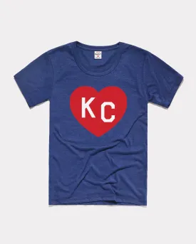 Women's Navy KC Heart