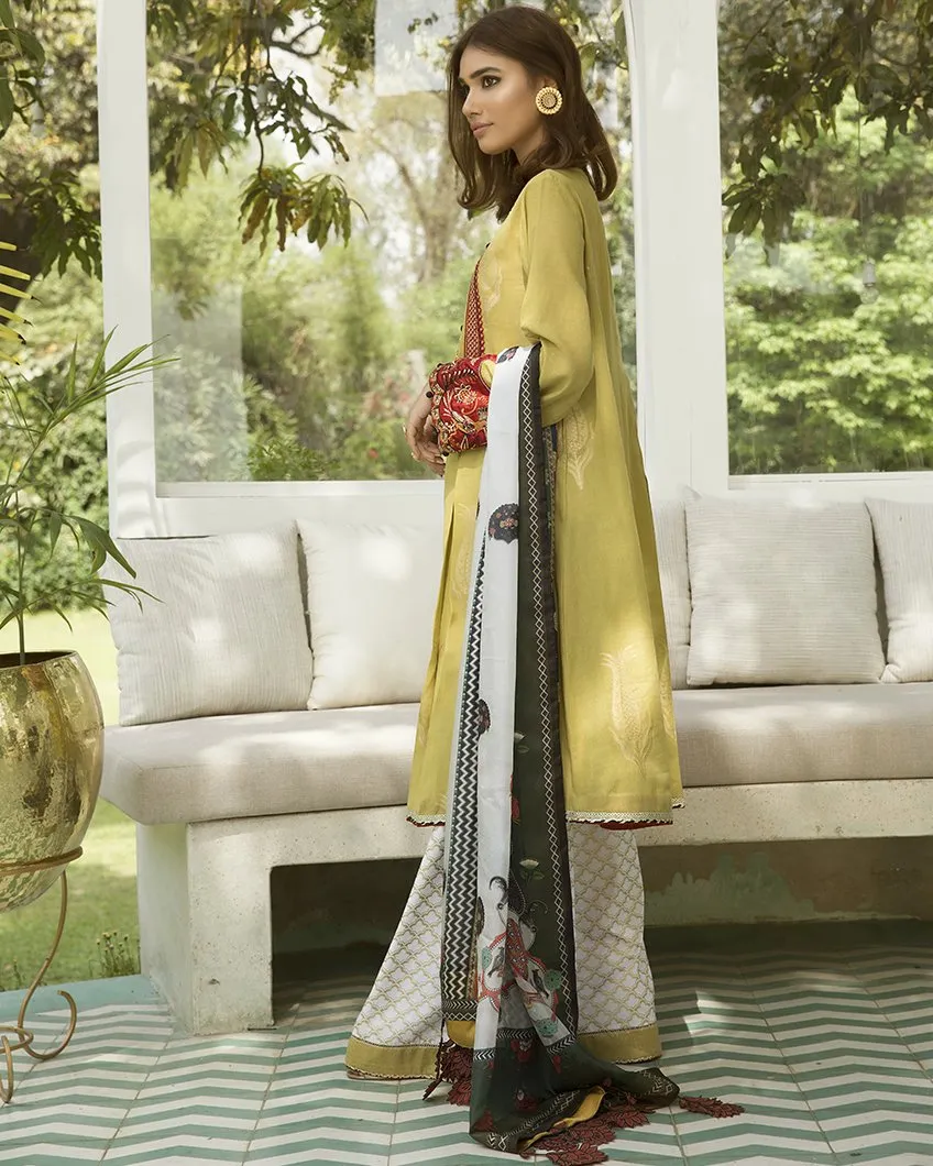 Zaha Fayroz Festive Lawn Collection 2019 – Shahnaz (ZF-07)